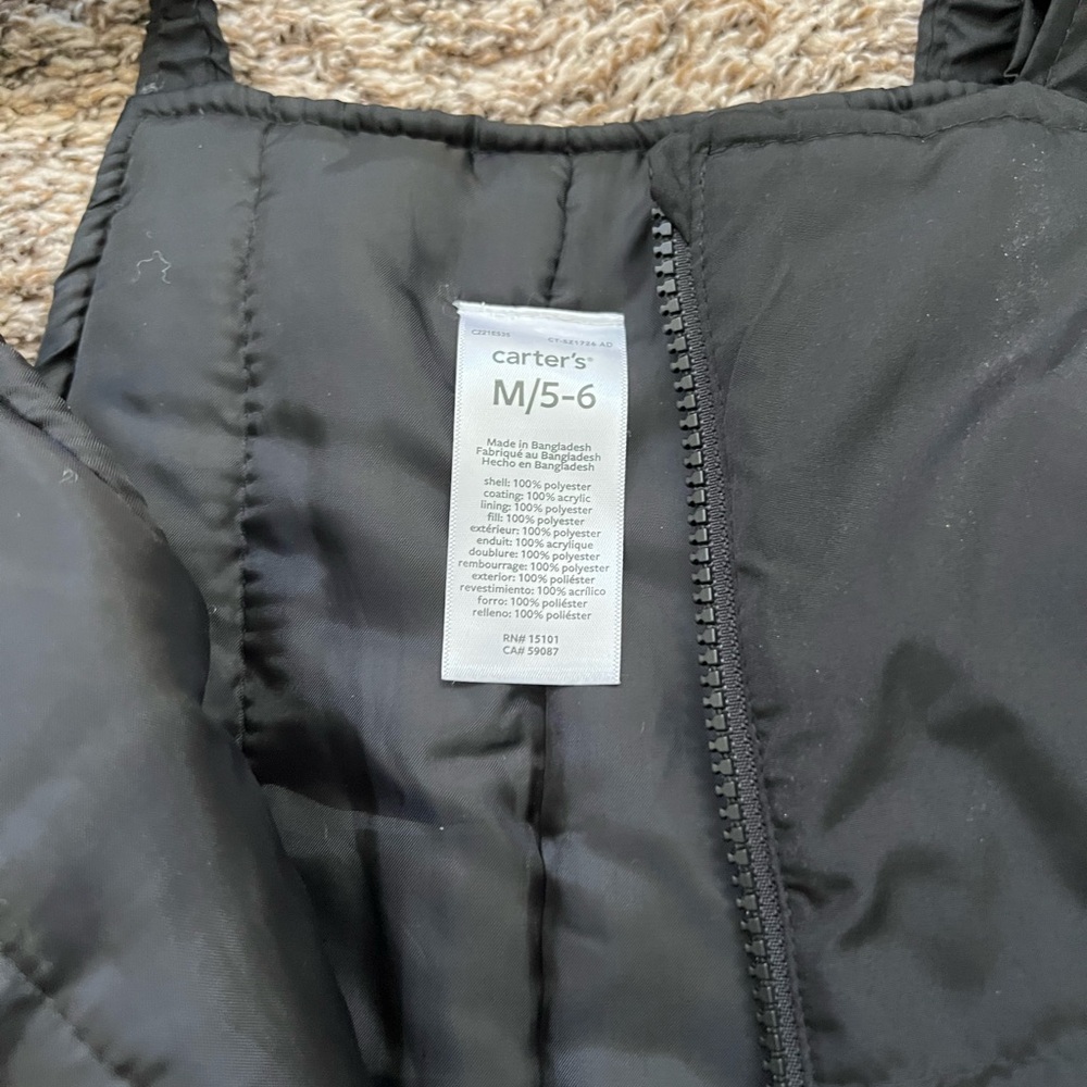 Carter's Black Snow pants